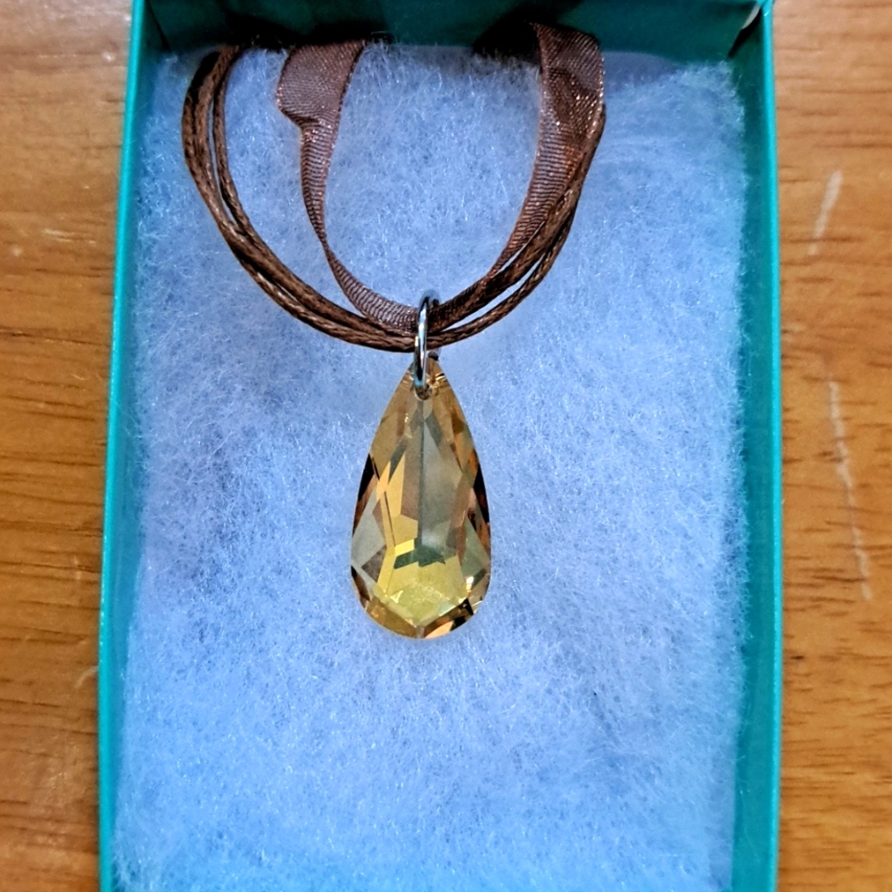 🔥CLEARANCE! Sunshine Gold Crystal Marquise Necklace